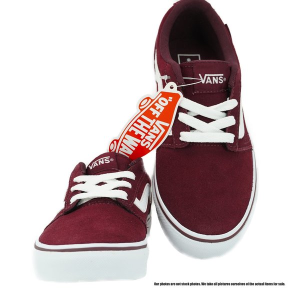 VANS Chapman Stripe (Red) Little Kid's Sneakers - Picture 2 of 6